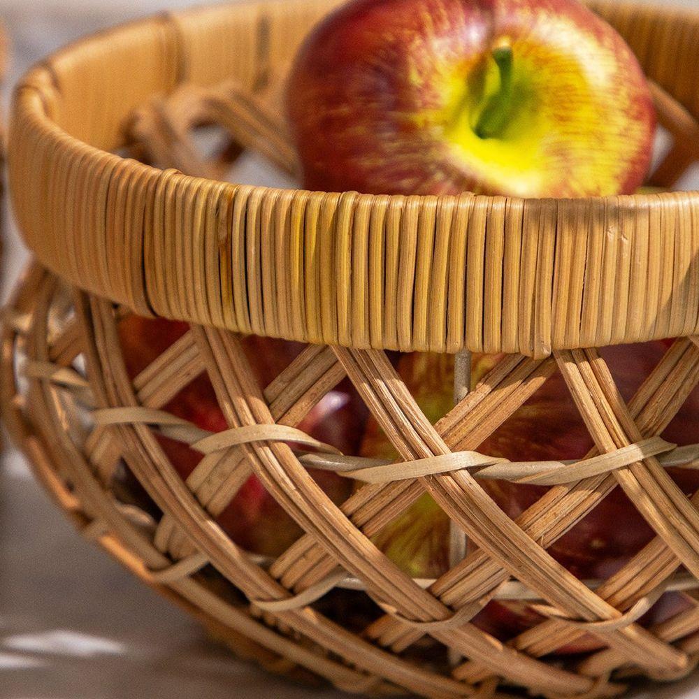 Cesto Copa E Cia Rattan Fiji Pequeno - 3