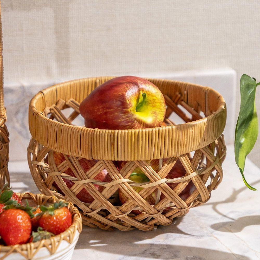 Cesto Copa E Cia Rattan Fiji Pequeno - 4