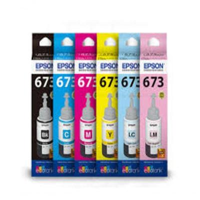 Refil Tinta Epson T673 Conj 6 Cores