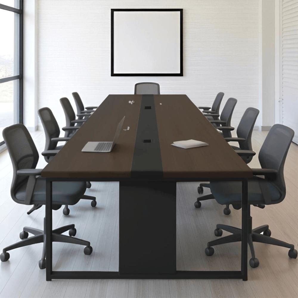 Mesa Reunião Grande 8 Lugares 3,60m Freijó Preto - 4