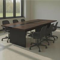 Mesa De Reunião Executiva 6 Lugares Premium 2,40m Freijó - 1