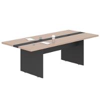 Mesa De Reunião Executiva 6 Lugares Premium 2,40m Nogueira - 3