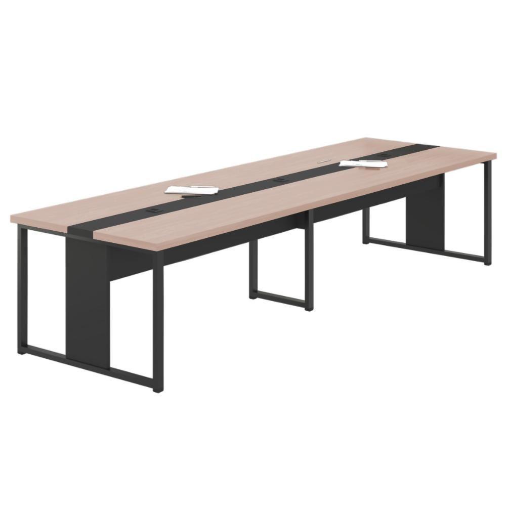 Mesa Reunião Grande 8 Lugares 3,60m Nogueira Preto - 3