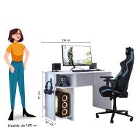 Mesa Escritório E Gamer 3875 Qmovi Branco - 5