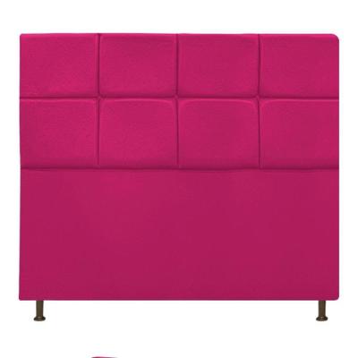 Cabeceira Estofada Damares 140cm Casal com Botonê Pink