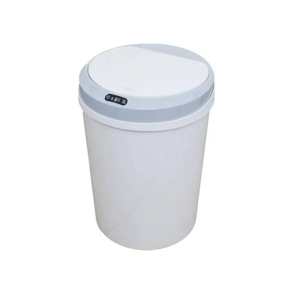 Lixeira Inteligente Touch Branca Automática Redonda 12 Lts - 1
