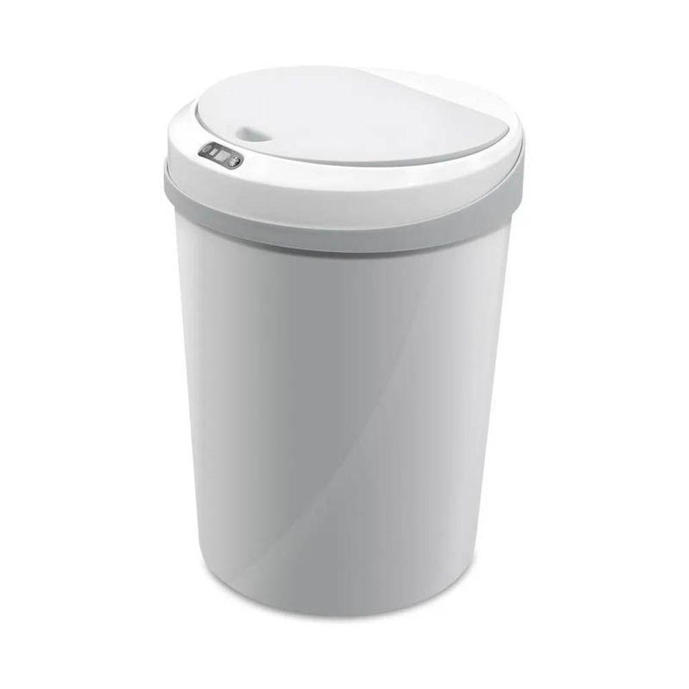 Lixeira Inteligente Touch Branca Automática Redonda 12 Lts - 4