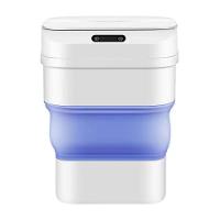 Lixeira Automatica Sensor Smart Cesto De Lixo Retratil Inteligente A Prova Agua Viagem Camping Praia Cor:rosa - 1