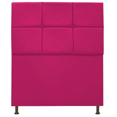 Cabeceira Estofada Damares 90cm Solteiro Botonê Suede Pink