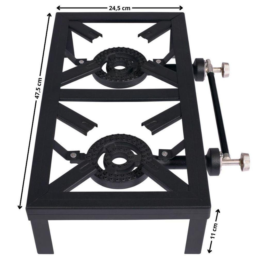 Fogareiro Rústico Mor - 2 Bocas - 3