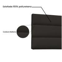 Cabeceira Painel La Italiana Casal 140cm Corino Marrom - 4