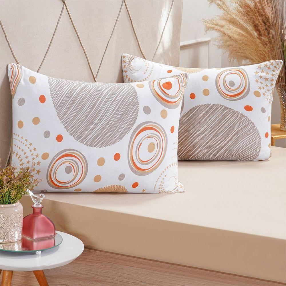 Jogo De Cama Queen Dreams Malha 100% Algodão 158x198x30cm Avelã - 1