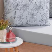 Jogo De Cama Queen Dreams Malha 100% Algodão 158x198x30cm Cinza - 2