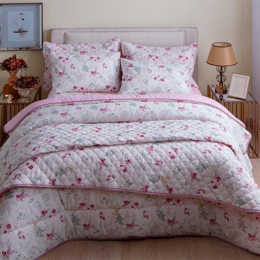 Jogo De Cama Duplo Queen 140 Fios Cloe Realce Premium Sultan - 1