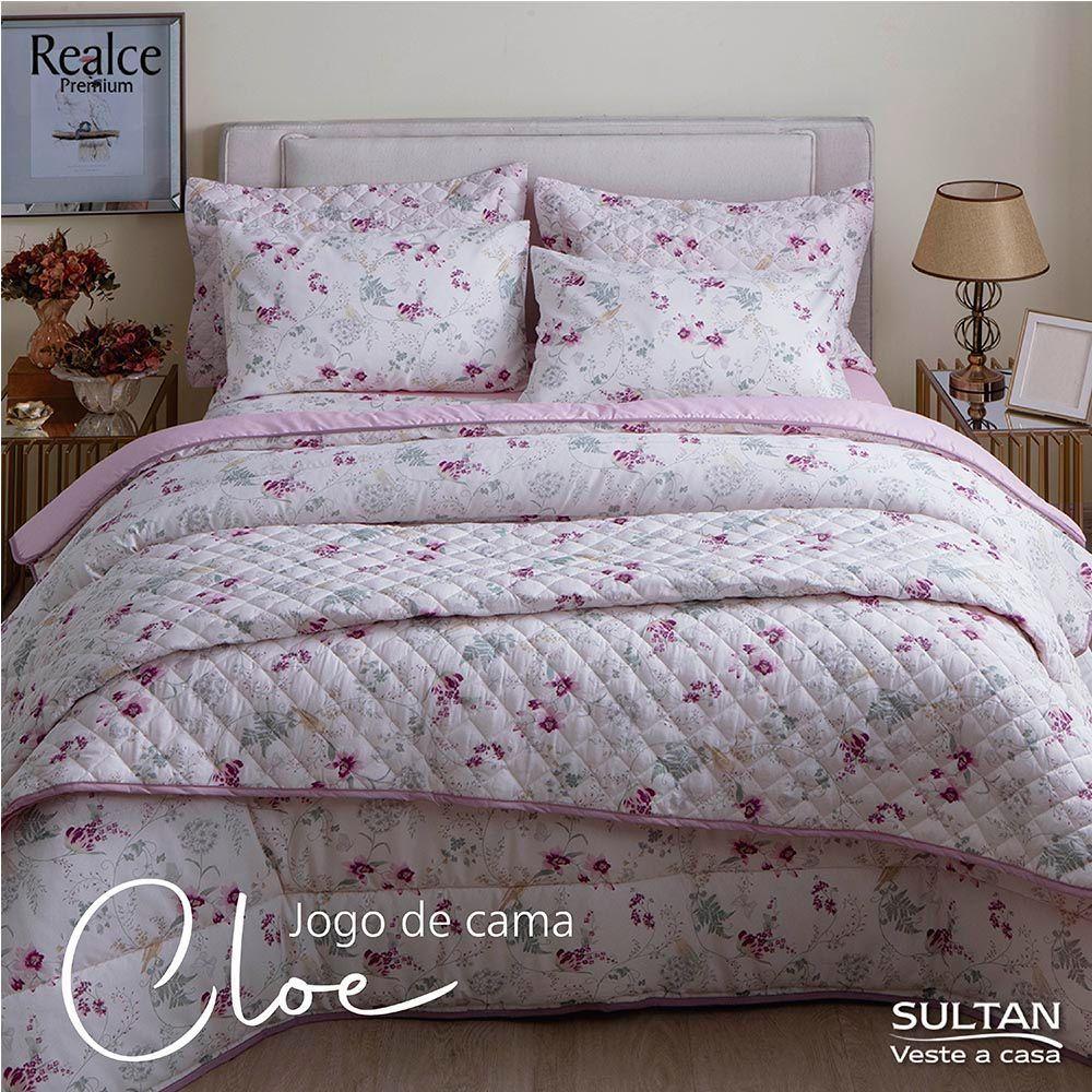 Jogo De Cama Duplo Queen 140 Fios Cloe Realce Premium Sultan - 3