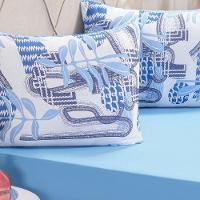 Jogo De Cama King Dreams Malha 100% Algodão 193x203x35cm Azul