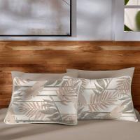 Jogo De Cama Malha Casal Estampado Vivaldi 100% Algodão 03 Peças Chipre Bege - 2