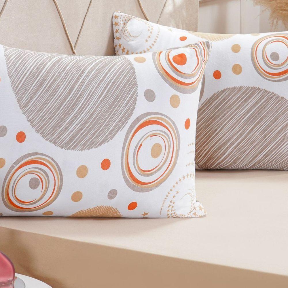 Jogo De Cama King Dreams Malha 100% Algodão 193x203x35cm Avelã - 4