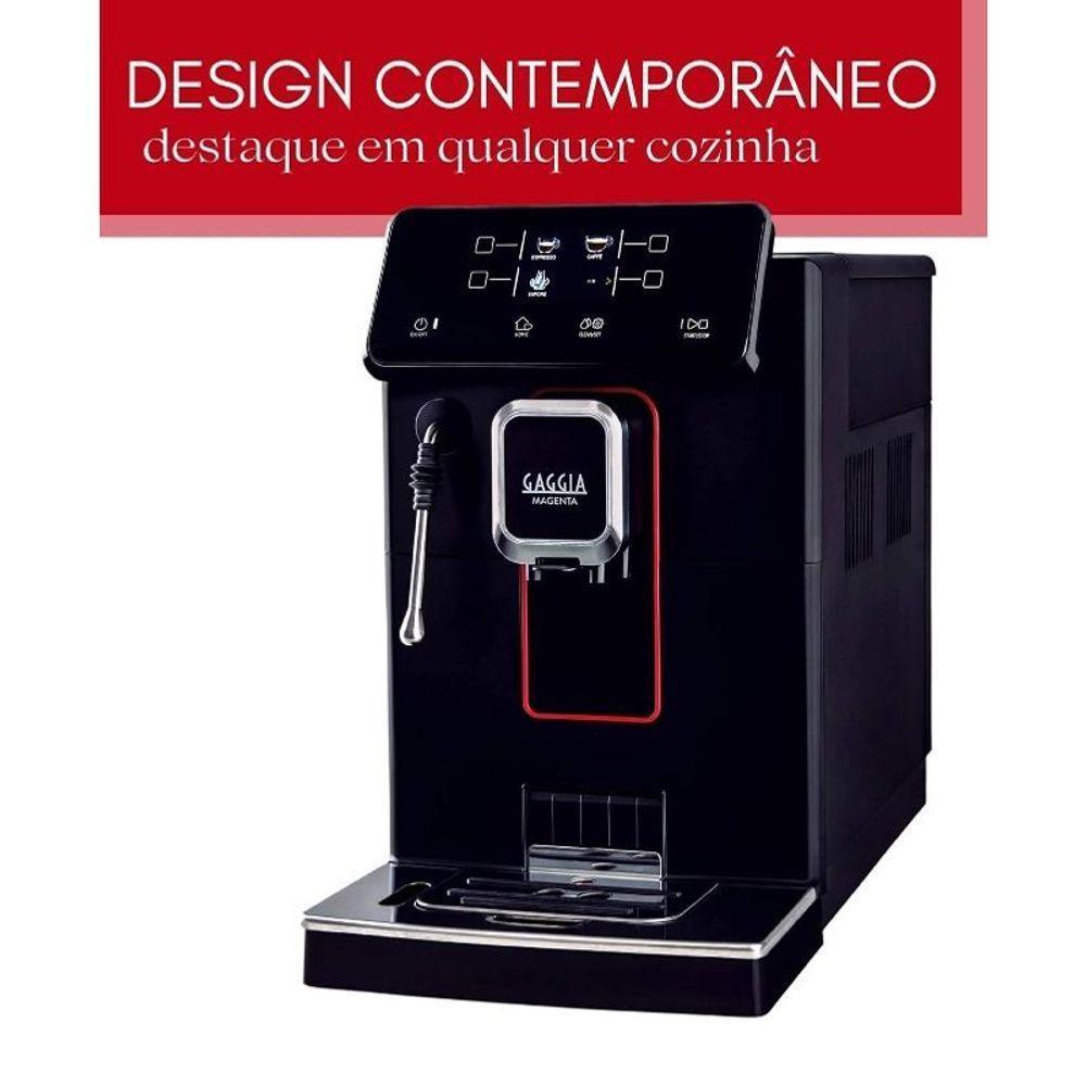Cafeteira Gaggia Magenta Plus Preta E Prata Para Cafés Em Grãos E Pó 220V - 2