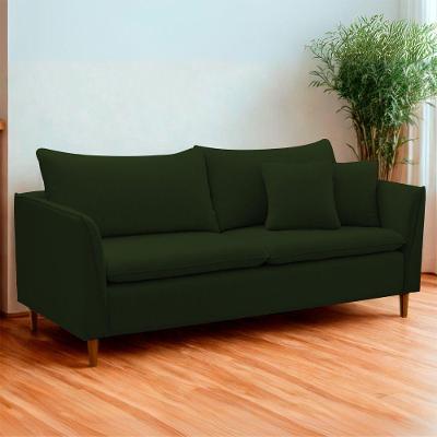 Sofá Living Kassia 2 Lugares 1,54m Veludo Cores Lansofbr Cores Grafite