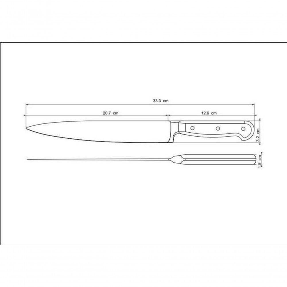 Faca Utility Tramontina Century Com Lâmina Em Aço Inox E Cabo Em Policarbonato E Fibra De Vidro 8" - 4