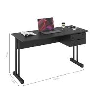 Mesa De Computador Bloc 1200 Ale Preto Onix - 2