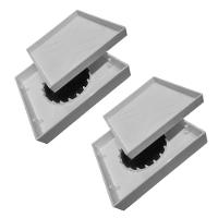 Kit 2 Ralo Oculto 15x15 Invisivel P/ Piso Porcelanato Branco - 1