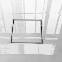 Kit 2 Ralo Oculto 15x15 Invisivel P/ Piso Porcelanato Branco - 2