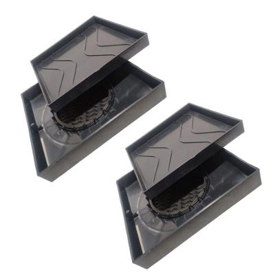 Kit 2 Ralo Oculto 15x15 Invisivel P/ Piso Porcelanato Cinza