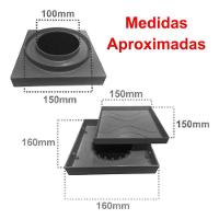 Kit 2 Ralo Oculto 15x15 Invisivel P/ Piso Porcelanato Cinza - 5