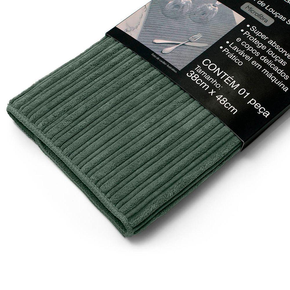 Escorredor De Louça Buettner Microfibra 80% Poliéster/20% Poliamida Cooking Stripes 38cm X 48cm Musgo - 2