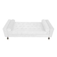 Cabeceira Solteiro Lady e Recamier 100 cm kit Corano Branco - 9