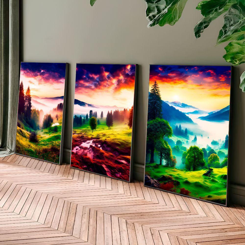 Quadro Decorativo Trio Paisagem Natural - 2