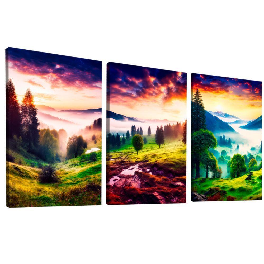 Quadro Decorativo Trio Paisagem Natural - 4