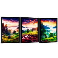 Quadro Decorativo Trio Paisagem Natural - 3