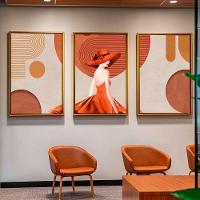 Quadro Decorativo Trio Abstrato E Mulher - 2