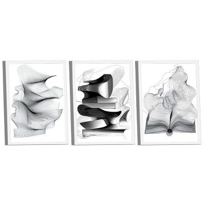 Quadro Decorativo Abstrato Ilustração Simples