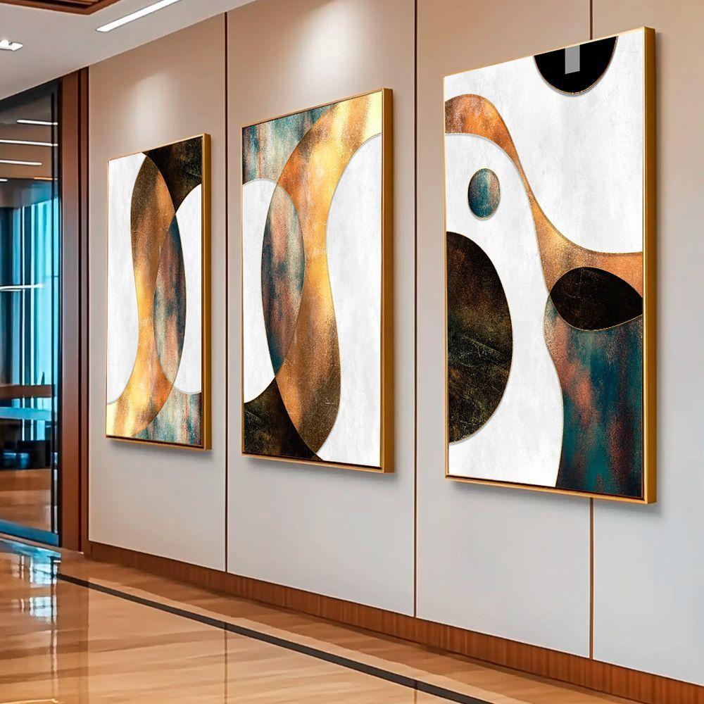 Quadro Decorativo Trio Abstrato Elegância - 2