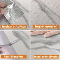 Papel De Parede Autocolante Adesivo Flexivel Marmore Obra Reforma Construçao Reparo Casa Moveis Envelopamento