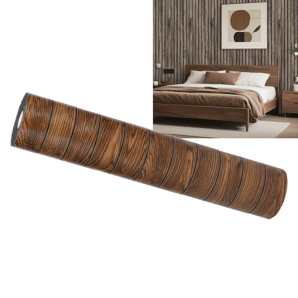 Painel Ripado Autocolante Parede Adesivo Decorativo Flexivel Decoraçao Sala Estar Quarto Casa Cozinha Clinica Recepçao - 1