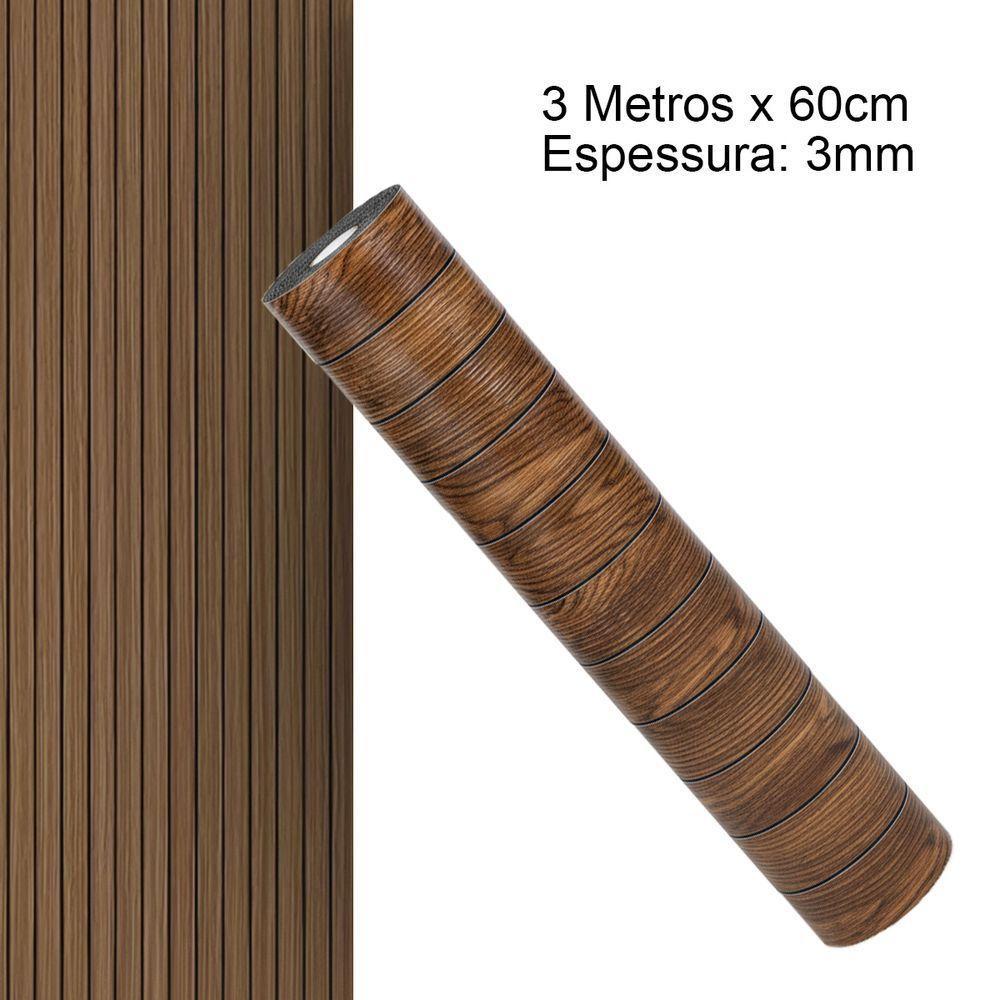 Painel Ripado Autocolante Parede Adesivo Decorativo Flexivel Decoraçao Sala Estar Quarto Casa Cozinha Clinica Recepçao - 4