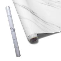 Papel De Parede Adesivo Autocolante Marmore Falso Flexivel Obra Reforma Construçao Moveis Cozinha Banheiro Envelopamento - 1