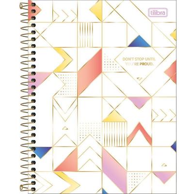 Caderno Espiral Capa Dura Colegial Midtown 1 Matéria 80 Folhas Tilibra Estampa 3