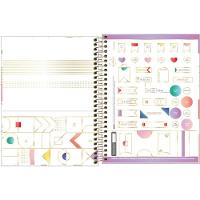Caderno Espiral Capa Dura Colegial Midtown 1 Matéria 80 Folhas Tilibra Estampa 2 - 3