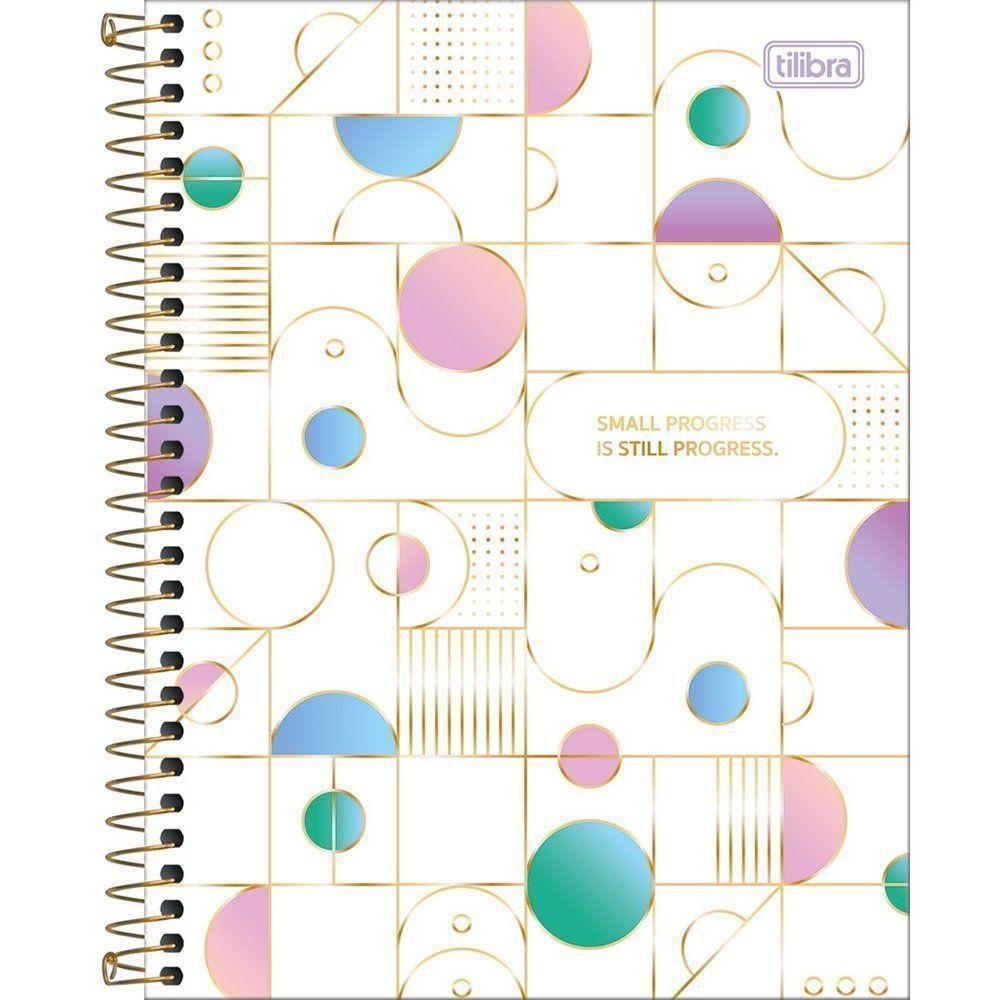 Caderno Espiral Capa Dura Colegial Midtown 1 Matéria 80 Folhas Tilibra Estampa 4 - 1