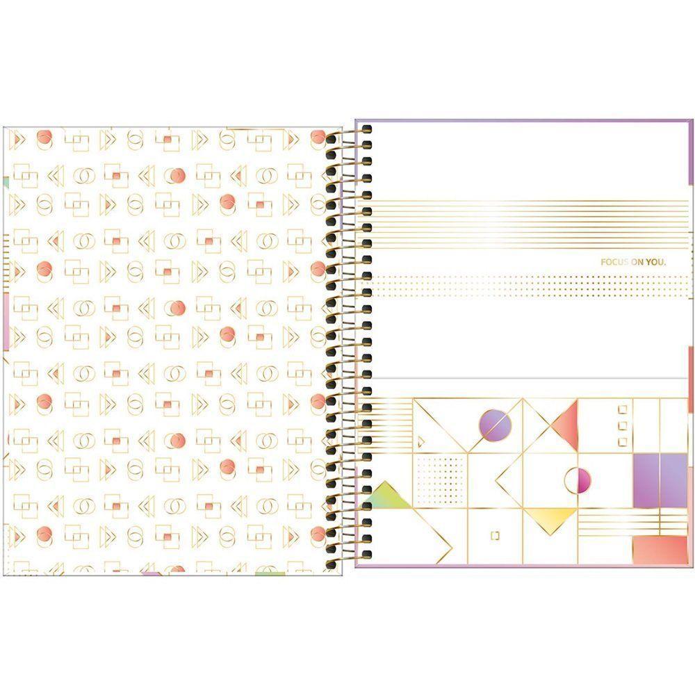 Caderno Espiral Capa Dura Colegial Midtown 1 Matéria 80 Folhas Tilibra Estampa 4 - 4