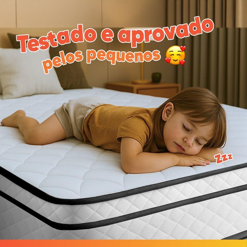 Cama Box Baú Lateral Queen Gazin Colchão Com Molas Ensacadas 158x198x68cm Maximus Branco / Bege - 2