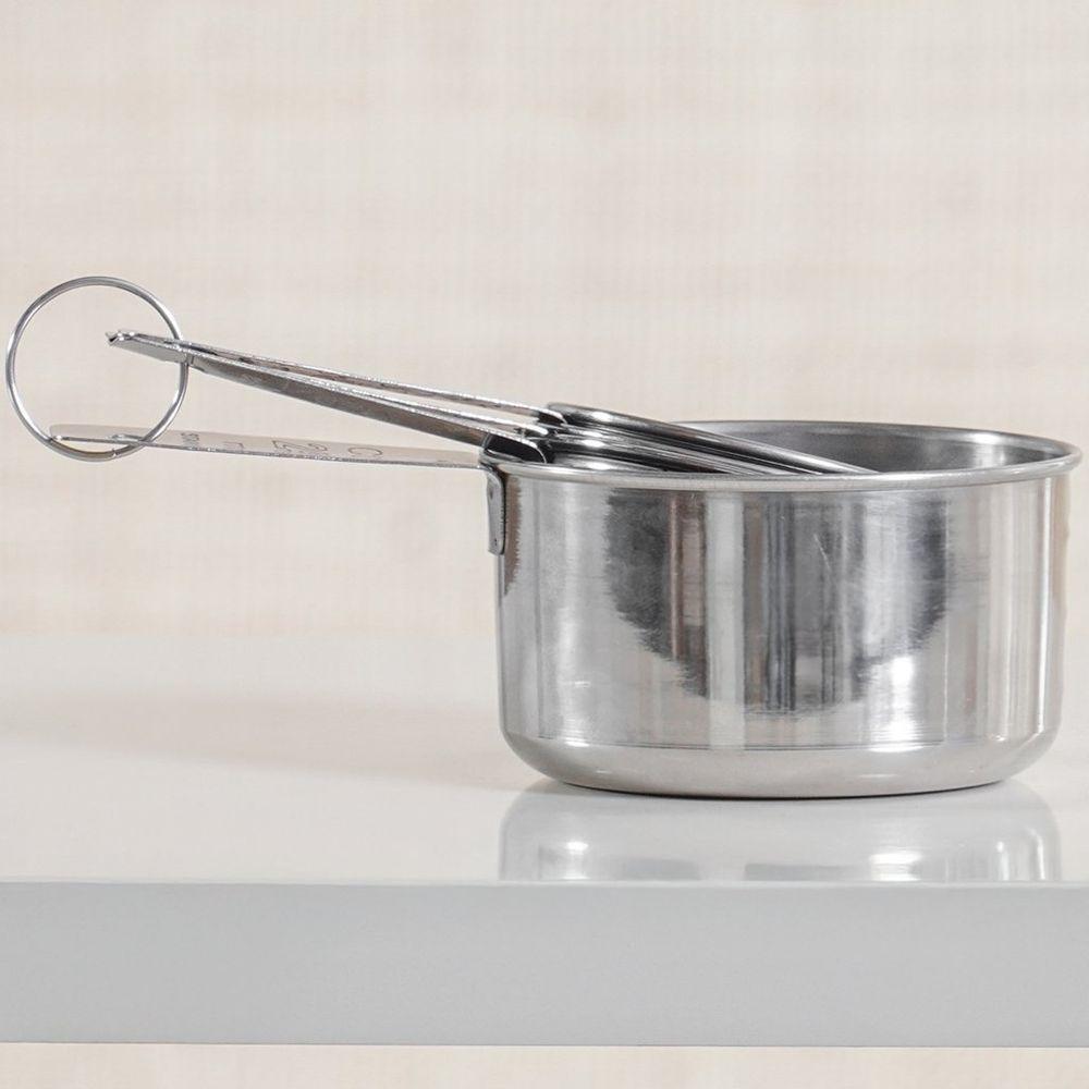 Conjunto De Xícaras Medidoras 4pçs Inox - 4