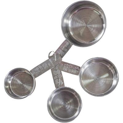 Conjunto De Xícaras Medidoras 4pçs Inox
