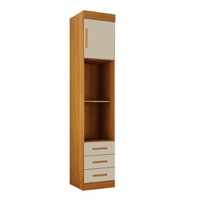 Modulado Mesa De Cabeceira 3 Gavetas Orion - Leifer Móveis Cinamomo-off White